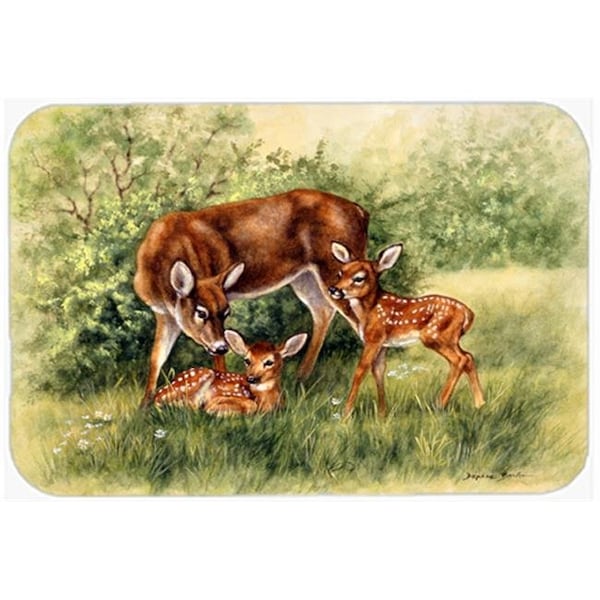 Carolines Treasures Carolines Treasures BDBA0116LCB Deer by Daphne Baxter Glass Large Cutting Board - BDBA0116LCB
