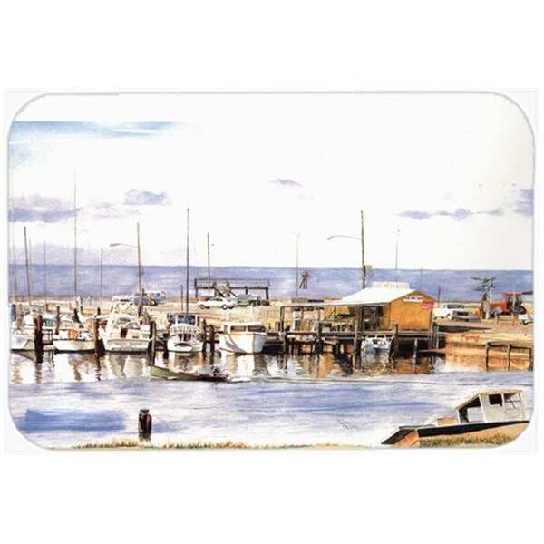 Carolines Treasures Carolines Treasures 1006LCB 15 x 12 in. Pass Bait Shop Glass Cutting Board; Large - 1006LCB