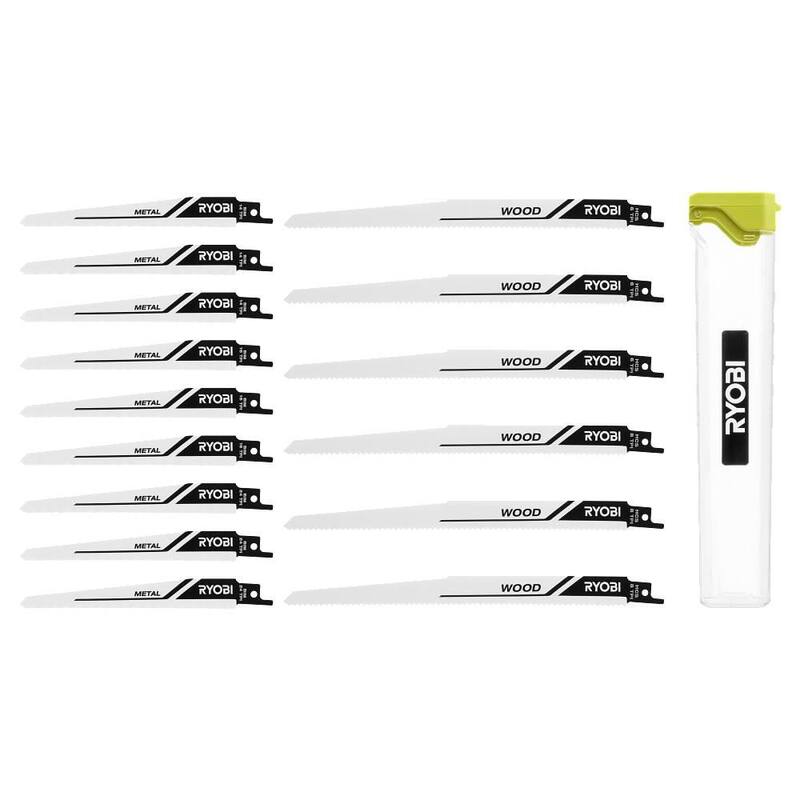 Set de hojas para sierra reciproca de RYOBI (15 piezas) - A231501