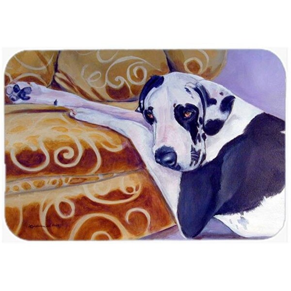 Carolines Treasures Carolines Treasures 7162LCB Harlequin Natural Great Dane Glass Cutting Board - Large; 15 x 12 in. - 7162LCB