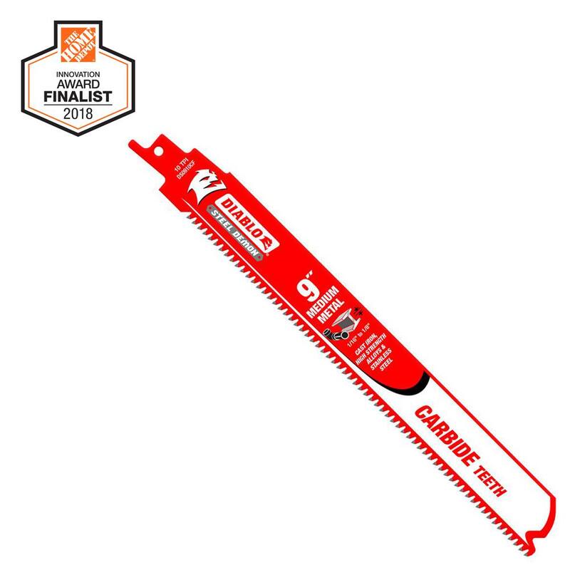 DOATS 9 pulgadas 10 TPI Steel Demon Carbide Teeth Hoja de sierra reciproca para metal mediano - DS0910CF