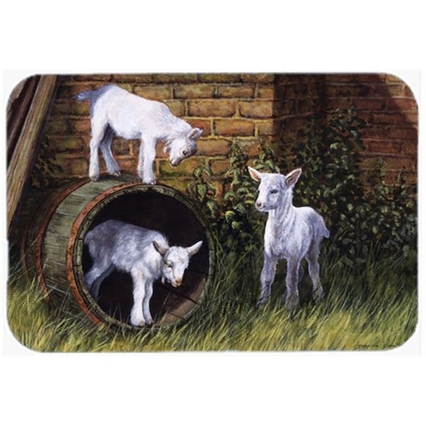 Carolines Treasures Carolines Treasures BDBA0232LCB Goats by Daphne Baxter Glass Large Cutting Board - BDBA0232LCB