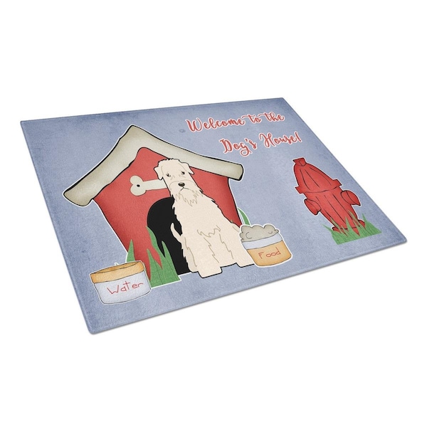 Carolines Treasures Dog House Collection Soft Coated Wheaten Terrier Glass Cutting Board, Large - BB2815LCB