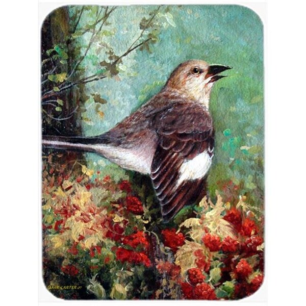 Carolines Treasures Carolines Treasures PJC1061LCB Mockingbird Glass Cutting Board; Large - PJC1061LCB