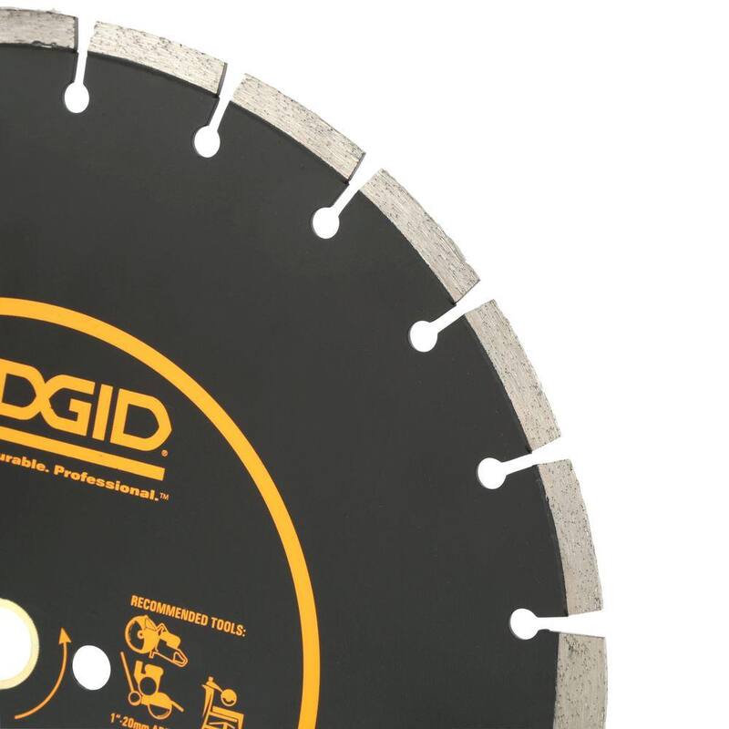 Hoja de diamante para sierra de piso de doble uso RIDGID de 14 pulgadas - HD-CC14X