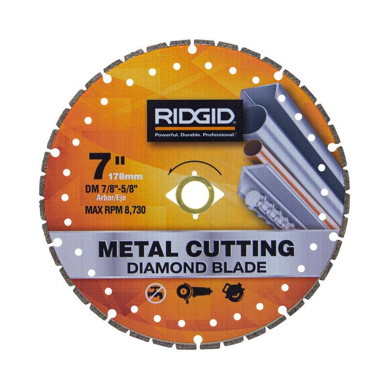 Hoja de corte de diamante para metal de 7 pulgadas RIDGID - HD-LMC70