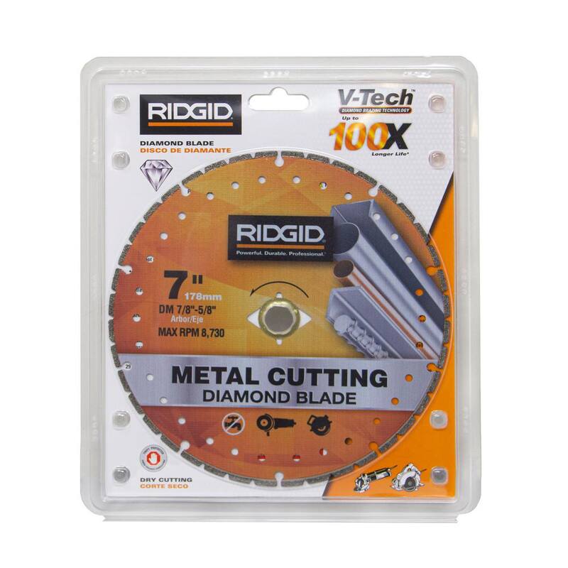 Hoja de corte de diamante para metal de 7 pulgadas RIDGID - HD-LMC70