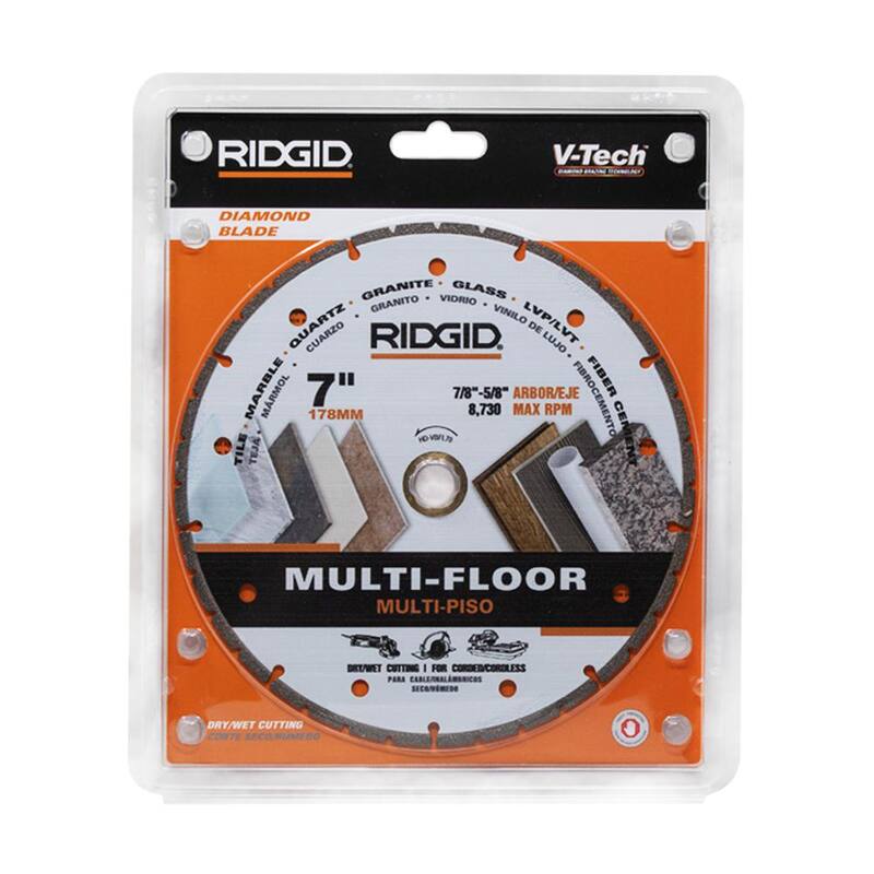 RIDGID 7 in. Disco de Diamante Segmentado de Borde Múltiple para Pisos - HD-VBFL70