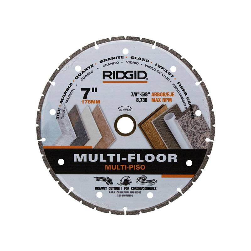 RIDGID 7 in. Disco de Diamante Segmentado de Borde Múltiple para Pisos - HD-VBFL70