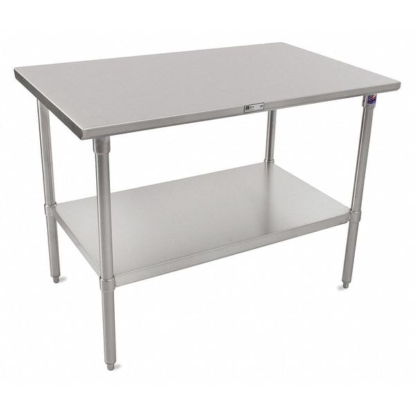 John Boos & Co Rectangle Table, 24" X 96" X 35-3/4",  - ST6-2496SSK