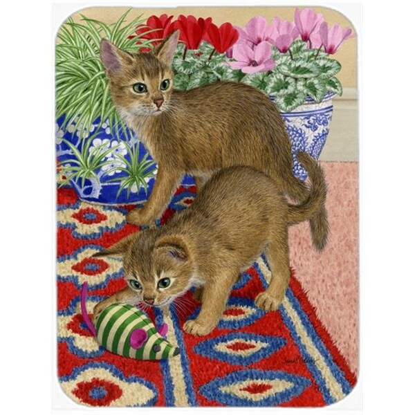 Carolines Treasures Carolines Treasures ASA2164LCB Abyssinian Kitten Glass Cutting Board; Large - ASA2164LCB