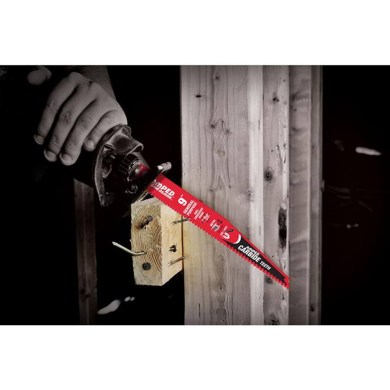DIABLO 9 pulgadas 6/9 TPI AMPED Demo Demon Hoja de sierra reciproca con dientes de carburo para cortes de propósito general - DS0909CGPA