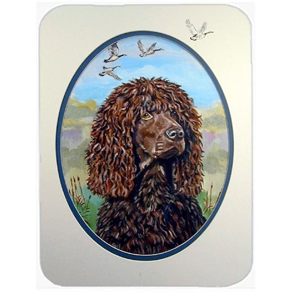 Carolines Treasures Carolines Treasures 7089LCB Irish Water Spaniel Glass Cutting Board - Large; 15 x 12 in. - 7089LCB