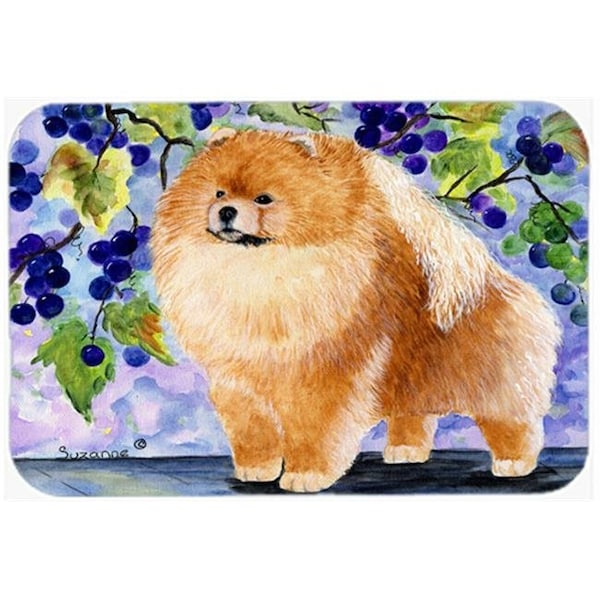 Carolines Treasures Carolines Treasures SS8251LCB Pomeranian Glass Cutting Board - Large - SS8251LCB