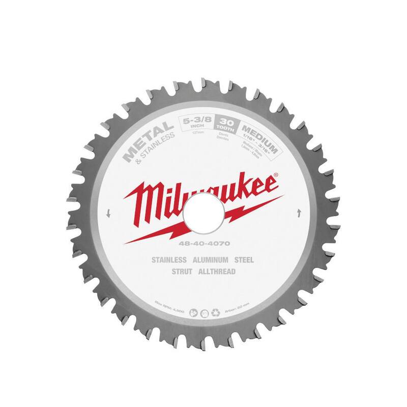 Milwaukee 5-3/8 pulgadas x 30 dientes Hoja de Sierra Circular para Metal y Acero Inoxidable - 48-40-4070