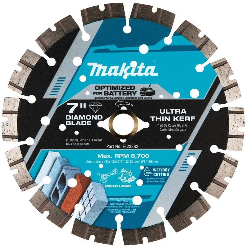 Disco de Diamante de Borde Segmentado de 7 pulgadas de Makita - E-23282