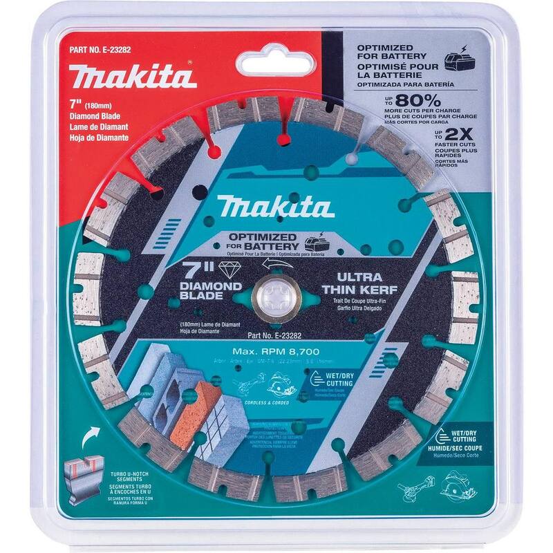 Disco de Diamante de Borde Segmentado de 7 pulgadas de Makita - E-23282