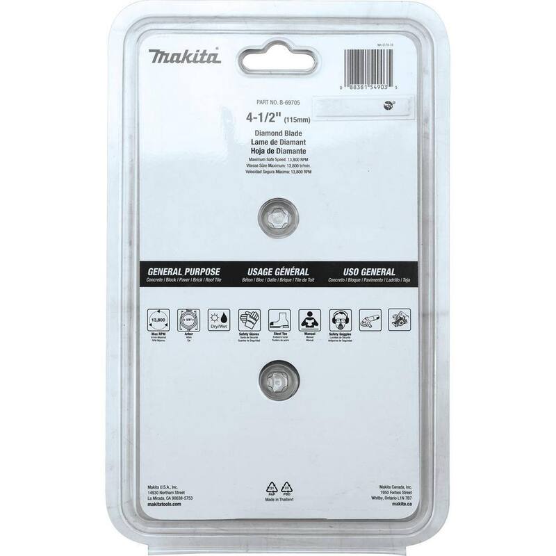 Disco de Diamante Turbo de Borde de 4.5 pulgadas para Uso General (Paquete de 2) - B-69705
