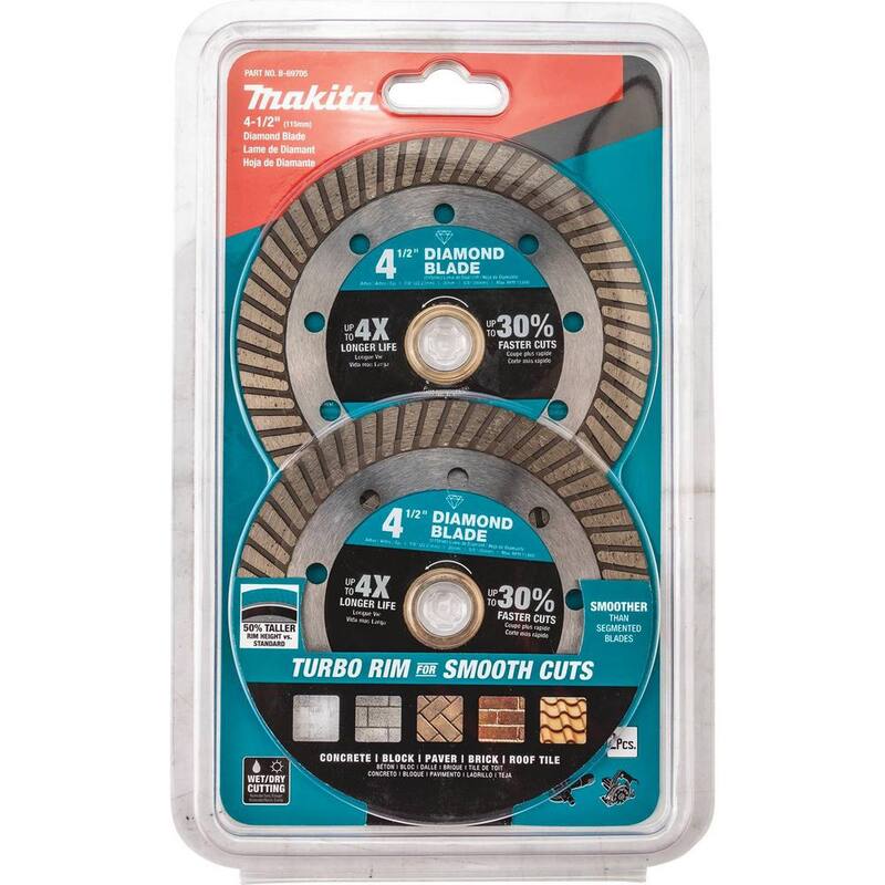 Disco de Diamante Turbo de Borde de 4.5 pulgadas para Uso General (Paquete de 2) - B-69705