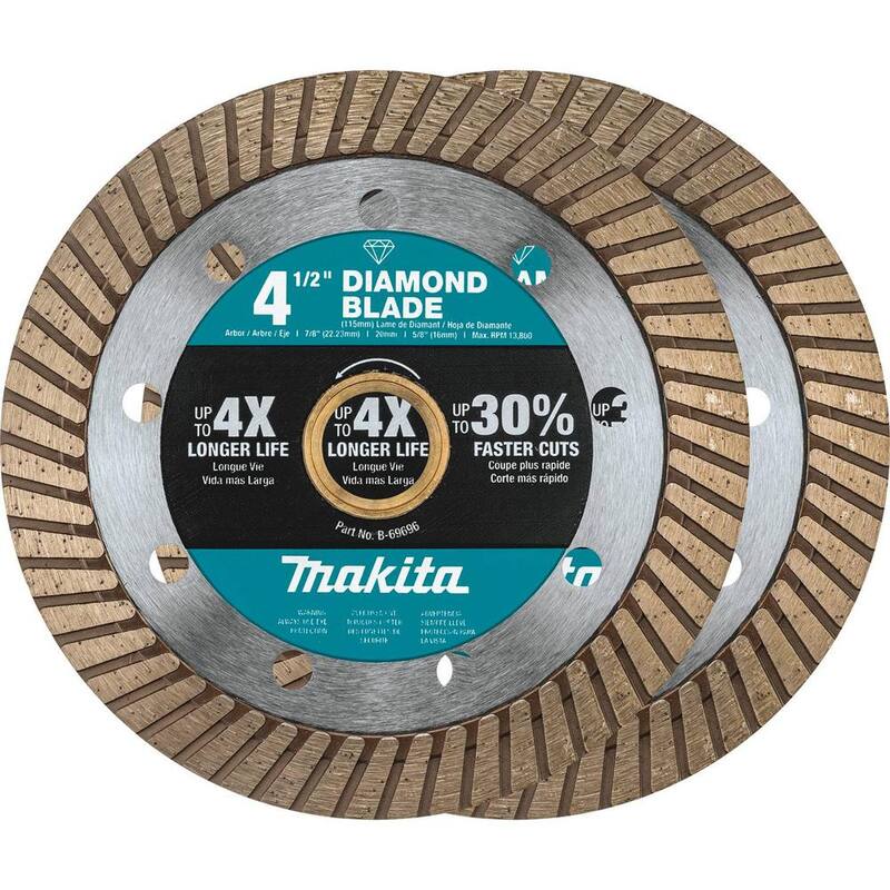Disco de Diamante Turbo de Borde de 4.5 pulgadas para Uso General (Paquete de 2) - B-69705