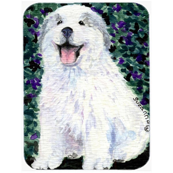 Carolines Treasures SS8856LCB Great Pyrenees Glass Cutting Board, Large - SS8856LCB