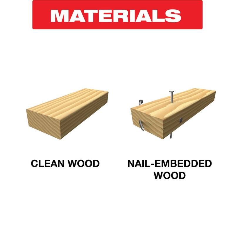 DIABLO 6 pulgadas, 6/12 TPI, hojas de sierra reciproca bimetálicas para madera con clavos incrustados - DS0612BW15