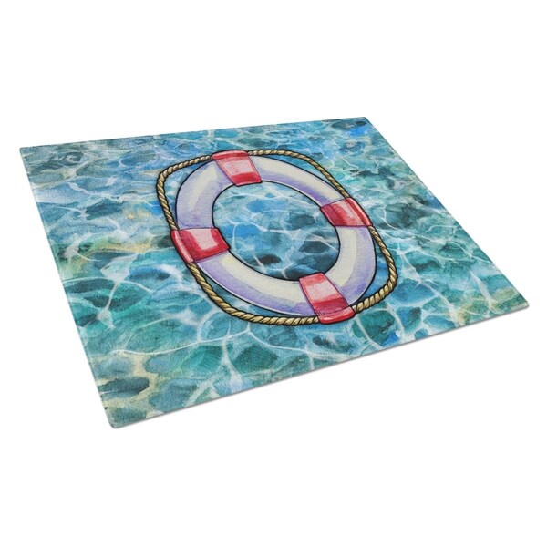 Carolines Treasures Life Saver Glass Cutting Board Large - BB5344LCB