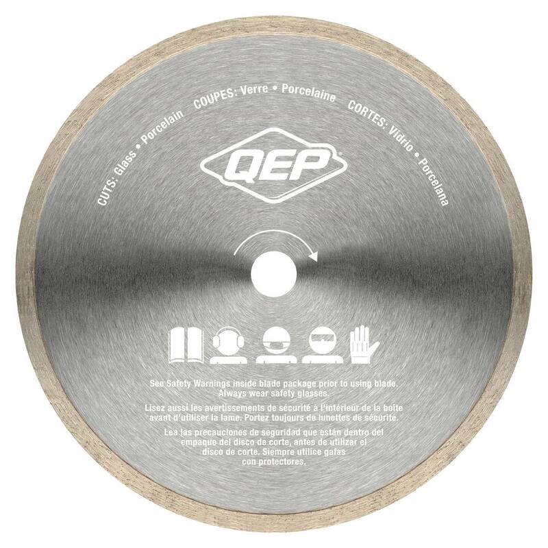 QEP Glass 7 pulgadas Sierra húmeda para azulejos Hoja de diamante de borde continuo - 6-7007GL