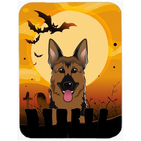 Carolines Treasures Carolines Treasures BB1769LCB Halloween German Shepherd Glass Cutting Board; Large - BB1769LCB