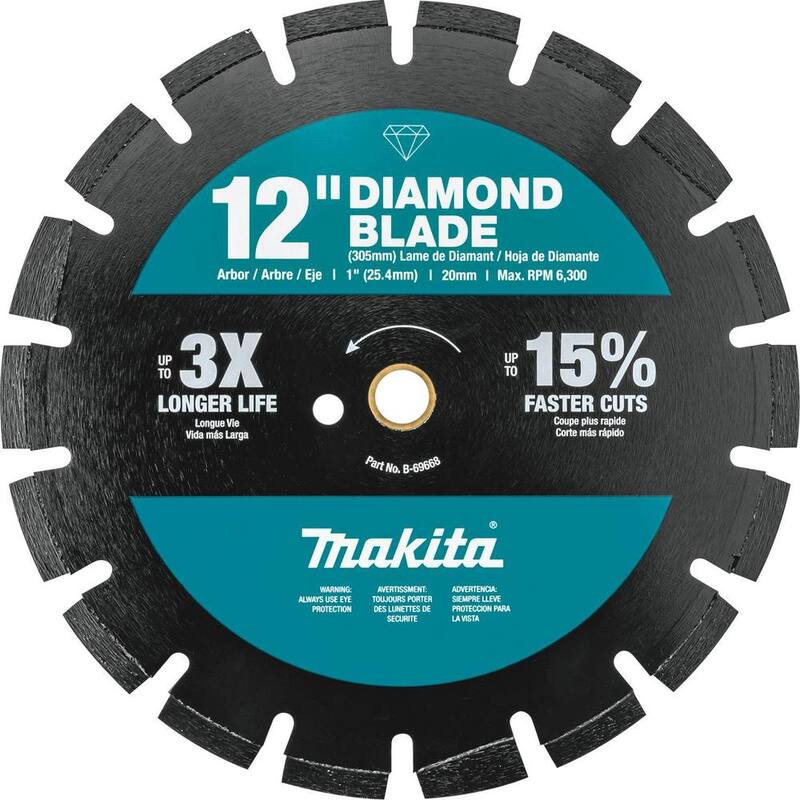 Disco de Diamante de Uso Dual de 12 pulgadas con Borde Segmentado - B-69668 de Makita