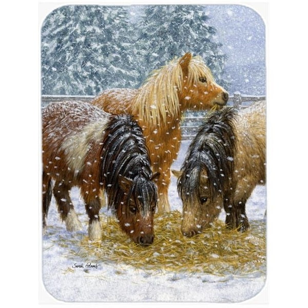 Carolines Treasures Carolines Treasures ASA2146LCB Shetland Ponies Glass Cutting Board; Large - ASA2146LCB