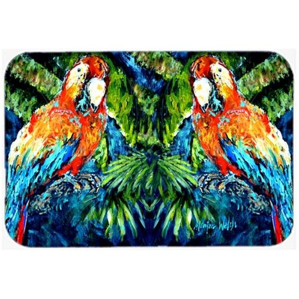 Carolines Treasures Carolines Treasures MW1216LCB Parrots Yo Yo Mama Glass Cutting Board; Large - MW1216LCB