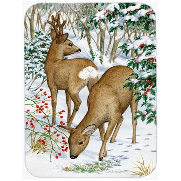 Carolines Treasures Carolines Treasures ASA2004LCB European Roe Deer Western Roe Deer Glass Cutting Board; Large - ASA2004LCB