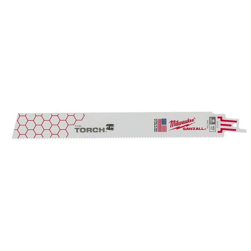 Juego de hojas de sierra reciproca para corte de metal Milwaukee SAWZALL Bi-Metal (16 piezas) con 2 hojas de carburo - 49-22-1216Y