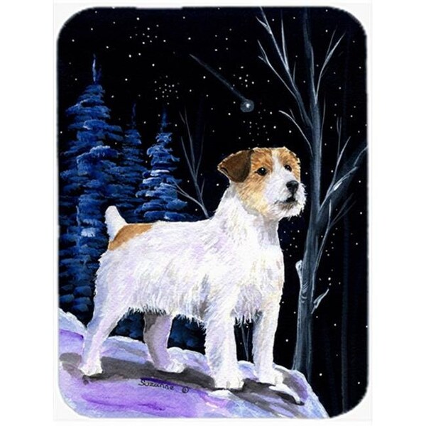 Carolines Treasures Carolines Treasures SS8388LCB Starry Night Jack Russell Terrier Glass Cutting Board - Large - SS8388LCB