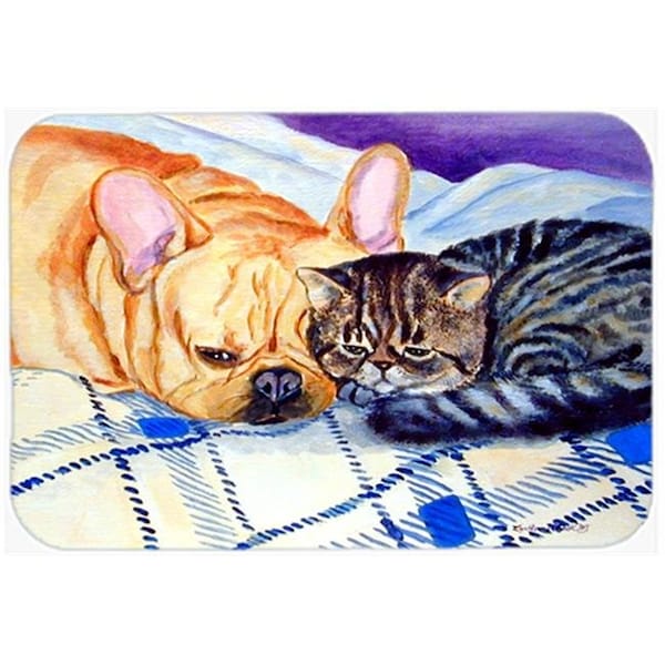 Carolines Treasures Carolines Treasures 7257LCB 15 x 12 in. Cat Glass Cutting Board; Large - 7257LCB