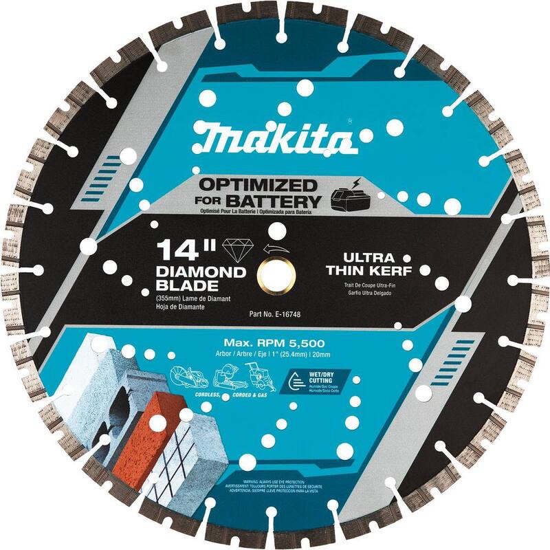 Makita 14 pulgadas Hoja de Diamante de Corte Delgado, Segmentada - E-16748