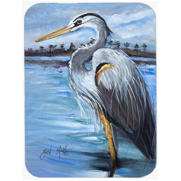 Carolines Treasures Carolines Treasures JMK1148LCB Blue Heron Gazing Glass Cutting Board; Large - JMK1148LCB