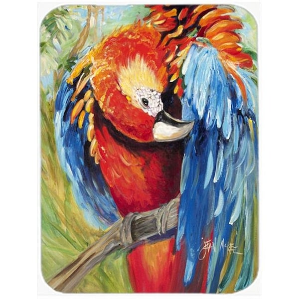 Carolines Treasures Carolines Treasures JMK1144LCB Red Parrot Glass Cutting Board; Large - JMK1144LCB
