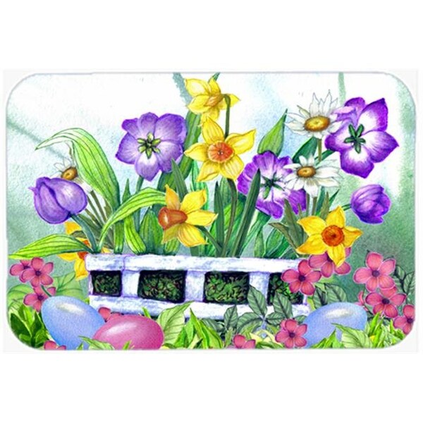 Carolines Treasures Carolines Treasures PJC1099LCB Finding Easter Eggs Glass Cutting Board; Large - PJC1099LCB