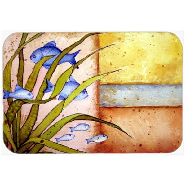 Carolines Treasures Carolines Treasures PJC1118LCB Message From The Sea Fishes Glass Cutting Board; Large - PJC1118LCB
