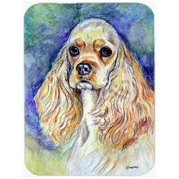 Carolines Treasures Carolines Treasures 7178LCB Blonde Tan Cocker Spaniel Glass Cutting Board - Large; 15 x 12 in. - 7178LCB