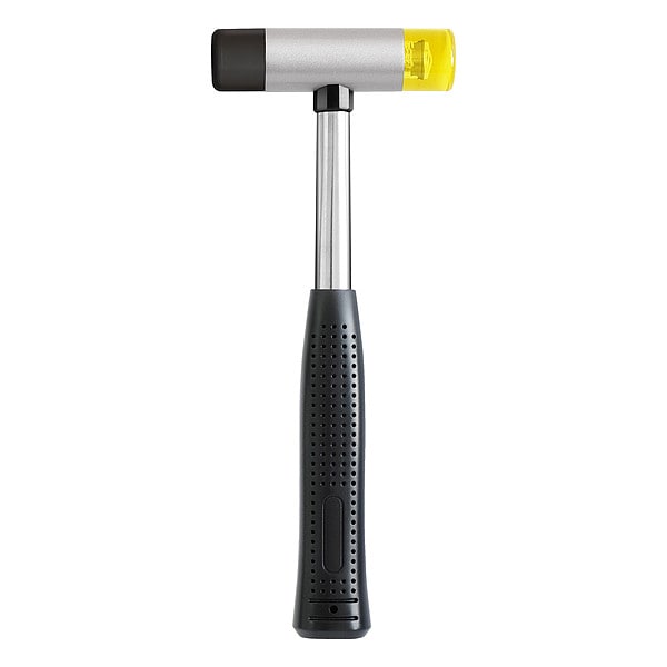Westward 16 oz. Soft Face Hammer, 12 in L Steel W/ Vinyl Grip Handle - 4YR68