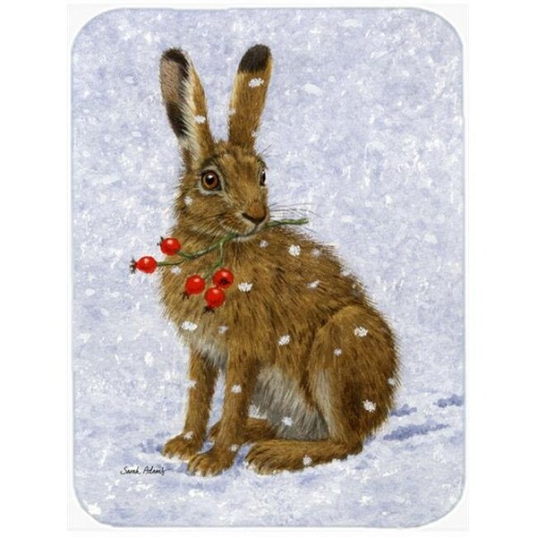 Carolines Treasures Carolines Treasures ASA2147LCB Rabbit Hare & Rosehips Glass Cutting Board; Large - ASA2147LCB