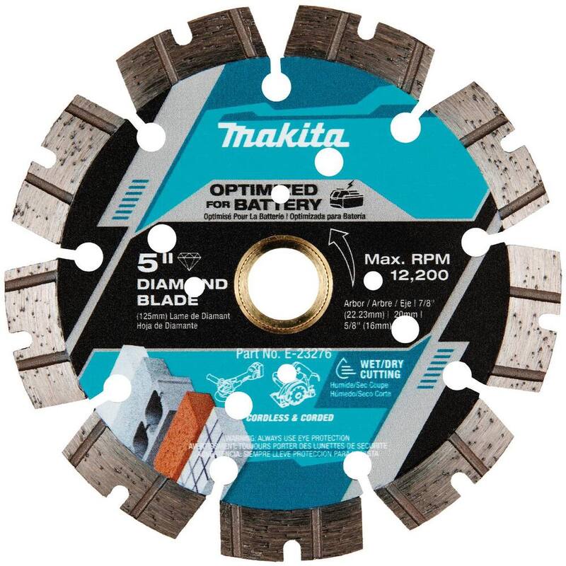 Disco de Diamante de Borde Segmentado de Corte Delgado de 5 pulgadas Makita - E-23276