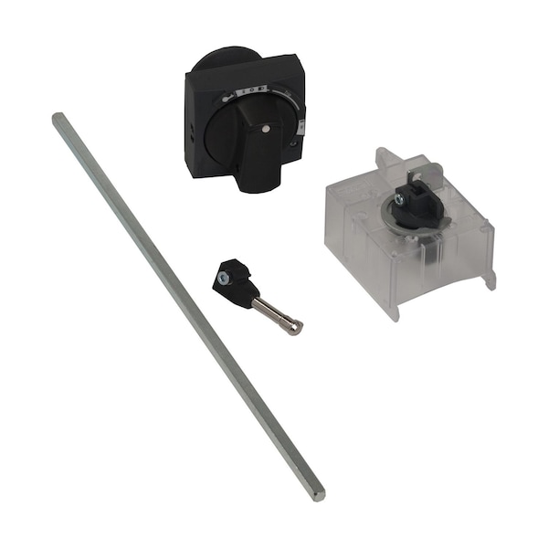 Kit de manija rotativa extendida Schneider Electric, TeSys Deca, IP54, manija negra, con indicador de disparo, para GV3L-GV3P - GV3APN01.