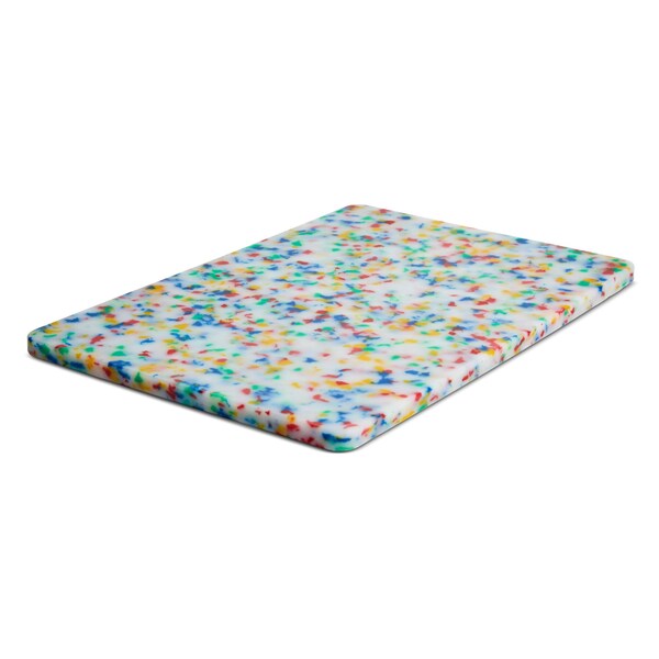 Core Kitchen Recycled Plastic Cutting Board L with Non-Slip Footing - Confetti - 46358