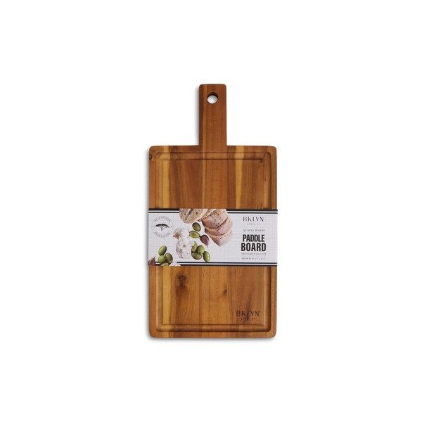 Bklyn Steel Co. Acacia Santos Paddle Board with Juice Well - Md - 28899