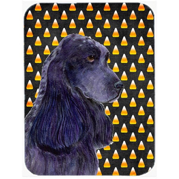 Carolines Treasures Cocker Spaniel Candy Corn Halloween Portrait Glass Cutting Board - Large - SS4264LCB