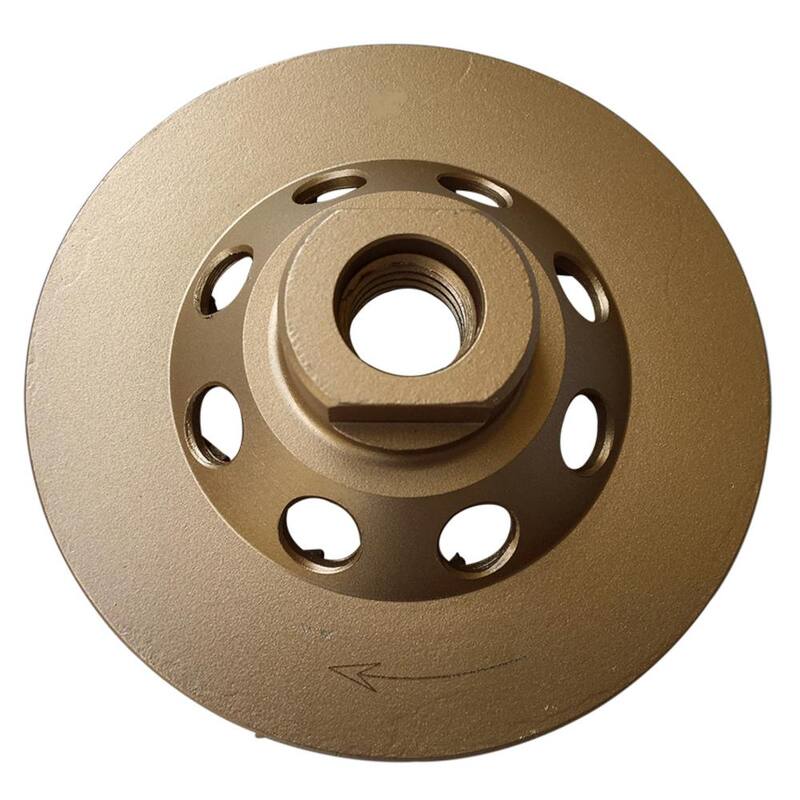 Rueda de molienda de diamante de 4.5 pulgadas para concreto y albañilería, 18 segmentos turbo, eje roscado de 5/8 pulgadas-11 - SWS4518A5